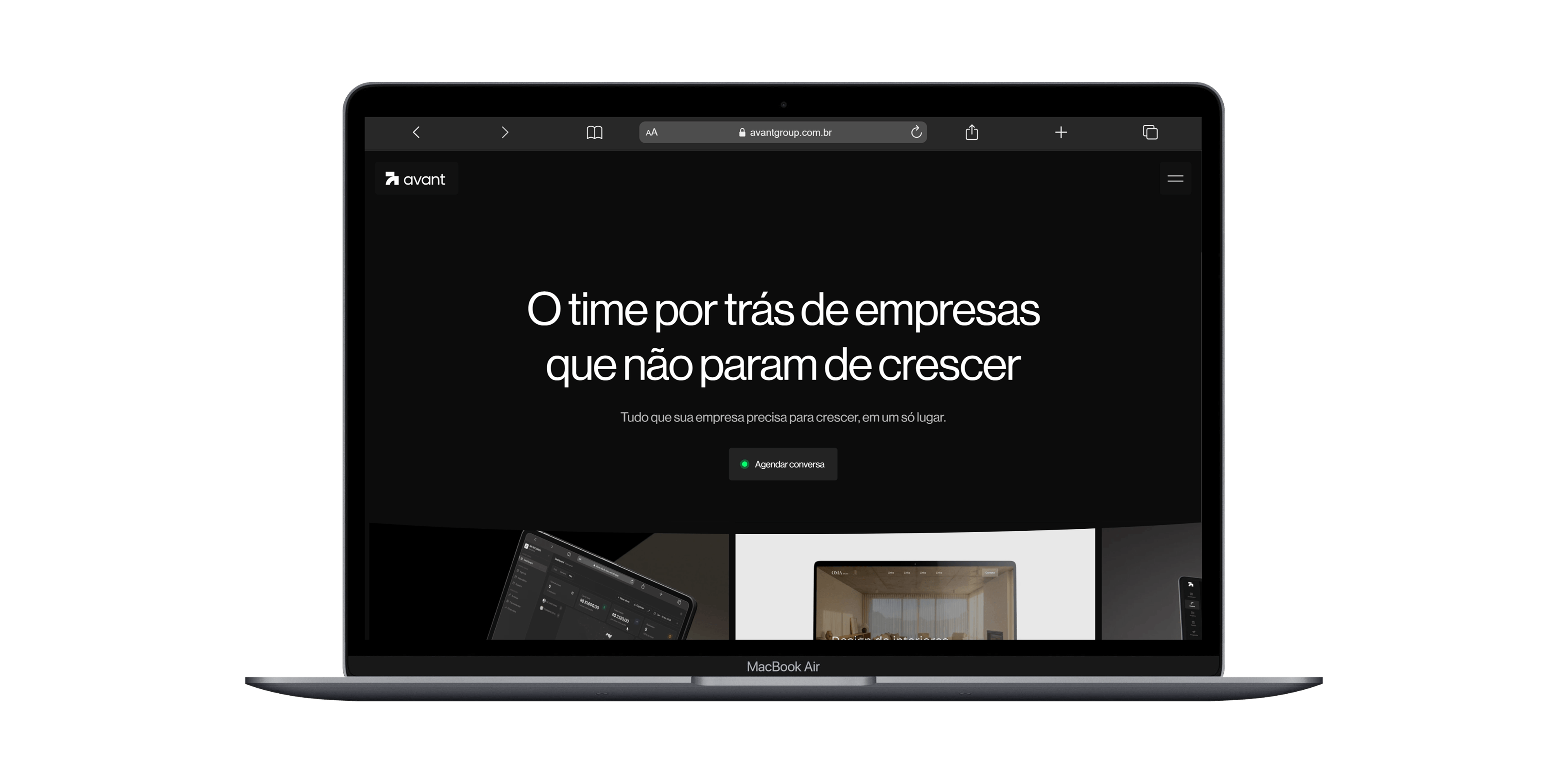 Website para startup de tecnologia