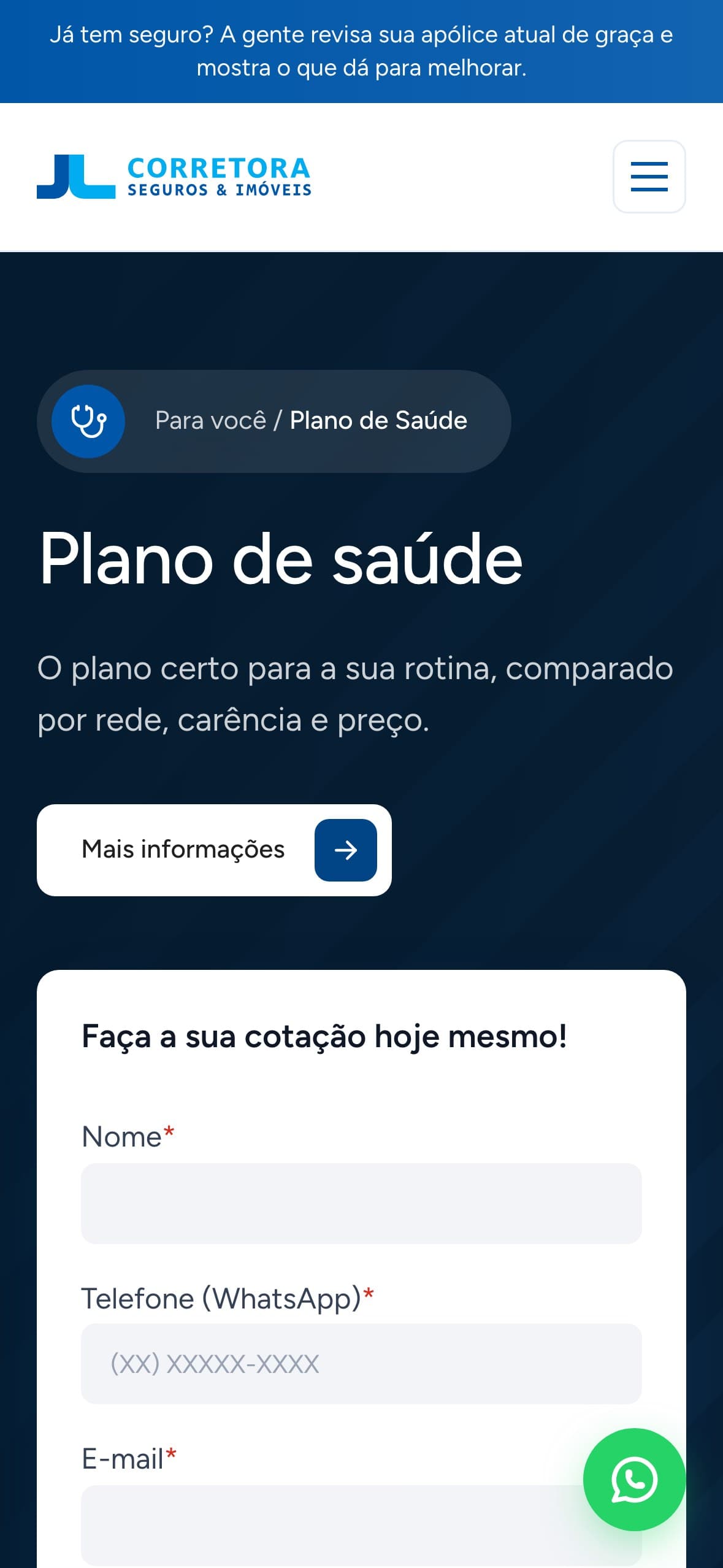 Plano de saúde no celular